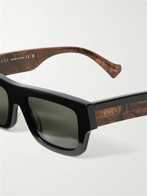 rectangular frame acetate sunglasses gucci|Gucci sunglasses price.